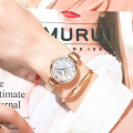 CURREN 9072 Rose Gold Watches Women Top Brand Fashion Quartz Wristwatch Female Chain Water Proof Hand Watch Hot